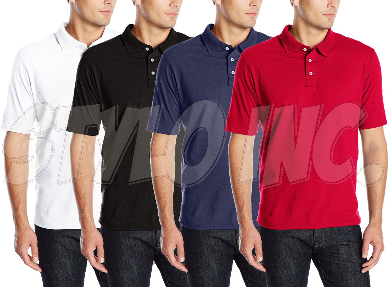 Classic Polo Shirts 6pcs Bundle STYLO INC.
