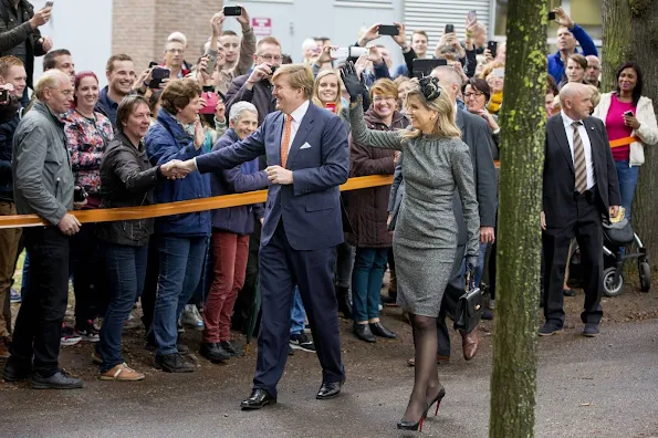 Queen Maxima and King Willem-Alexander of The Netherlands visit the former mine region in Limburg