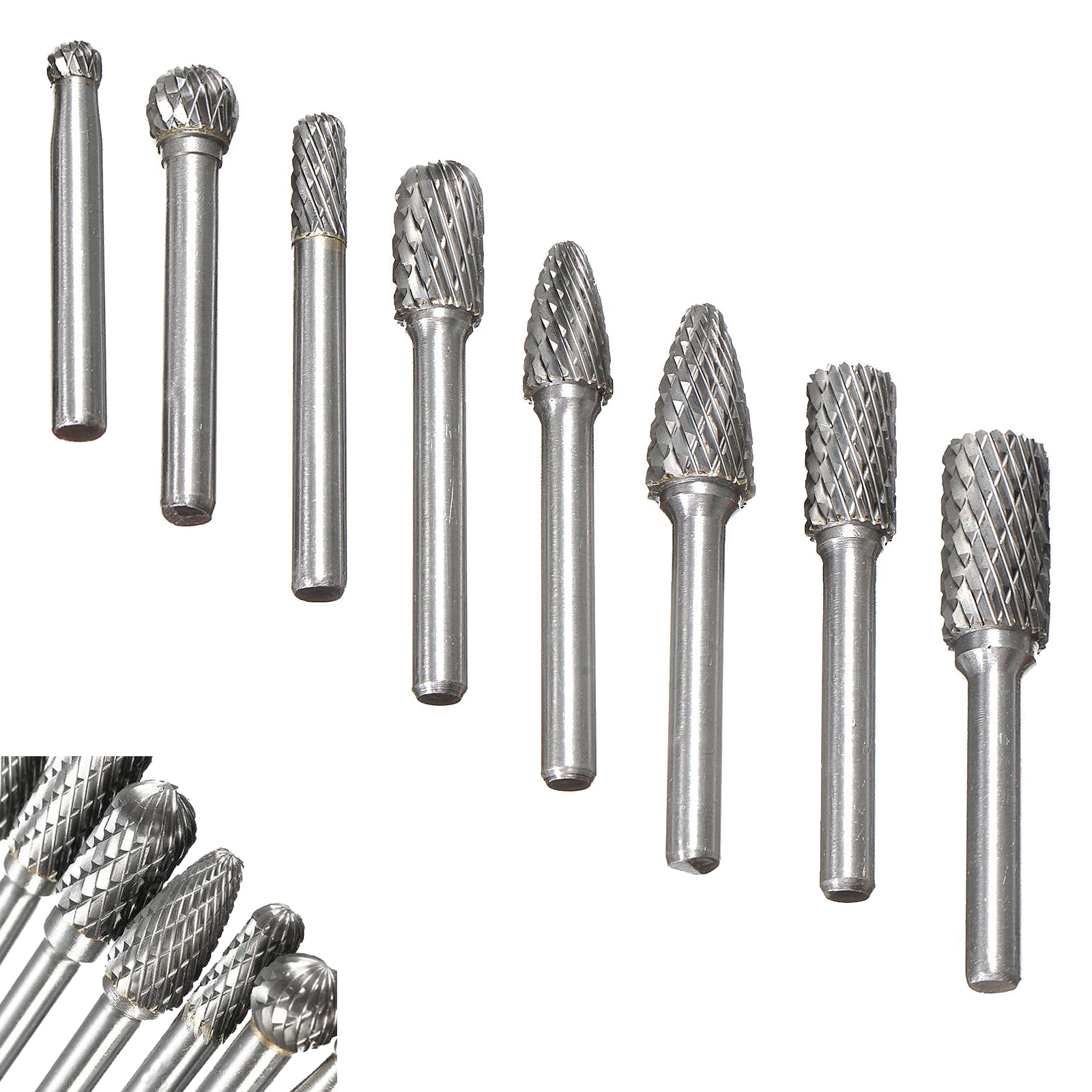 Double Cut Burr Bit Carbide Rotary Die Grinder Engraving Hown store