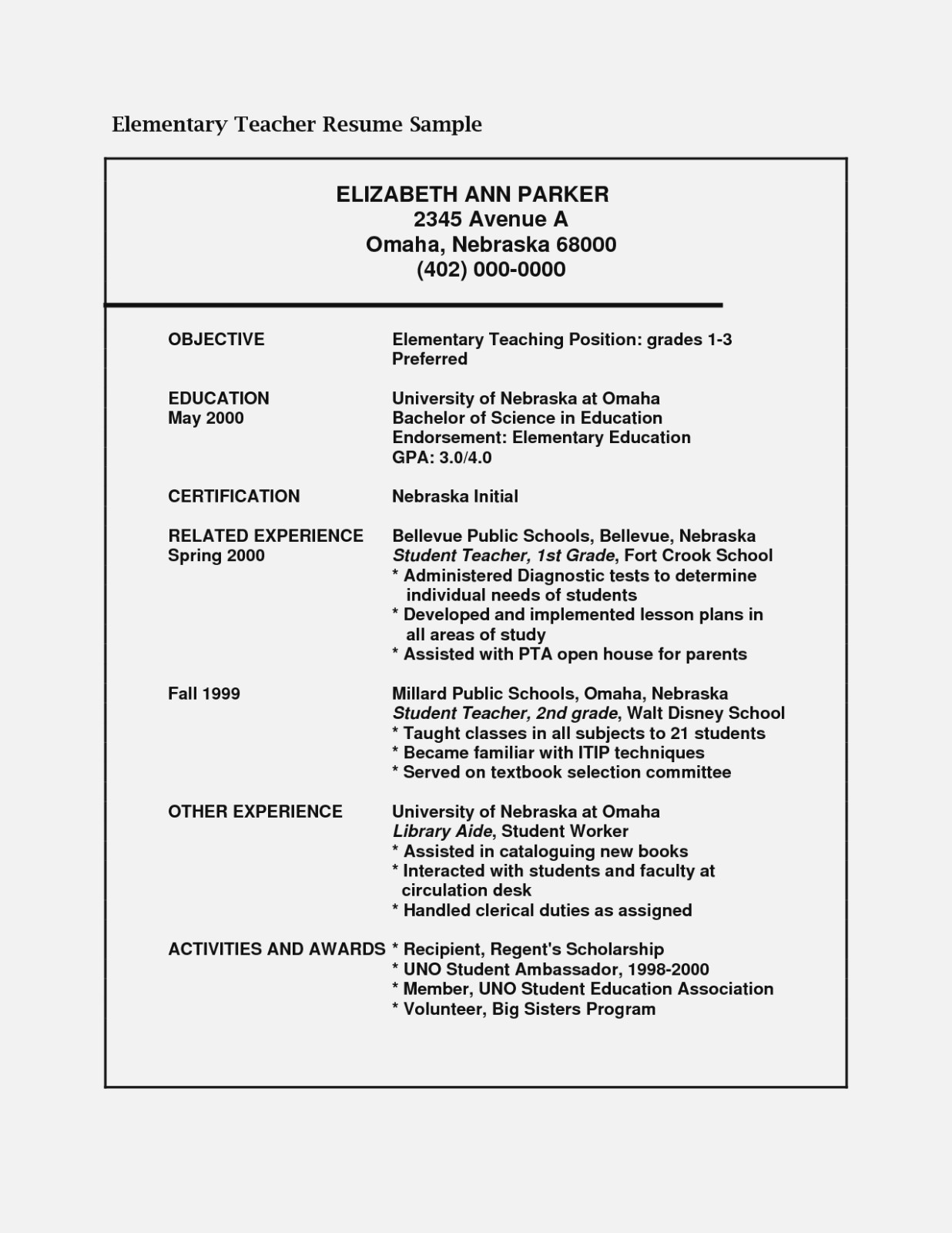 paraeducator resume samples 2019 paraeducator resume preferred resume format 2020