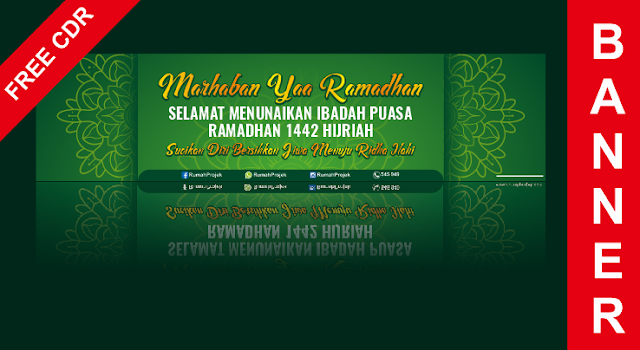 Download Banner Kegiatan Ramadhan CorelDraw X7