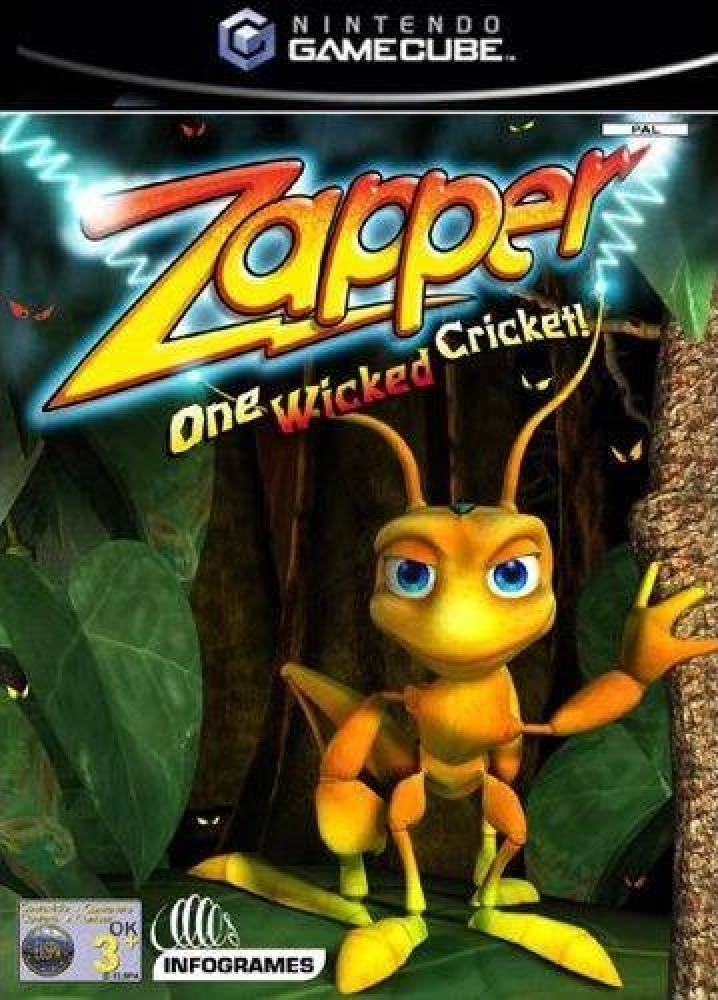 Zapper One Wicked Cricket Nintendo GameCube UmForastero