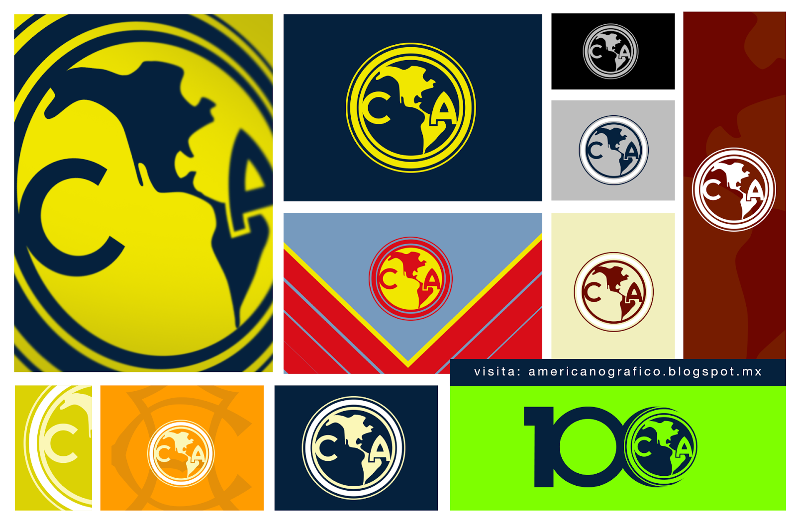 AMERICAnografico: Club América • Logo 100