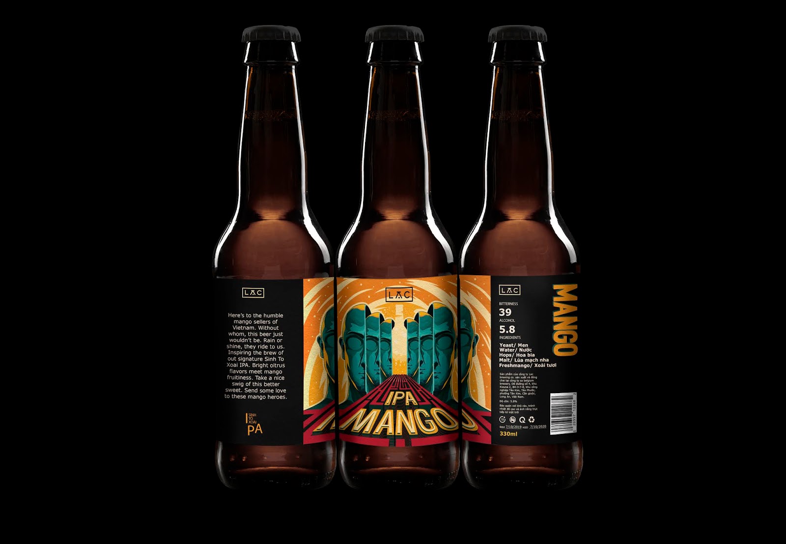 Mango Beer Lạc Brewing Co Packaging Of The World