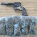 Detiene SSP a uno en posesión de marihuana y una réplica de arma de fuego