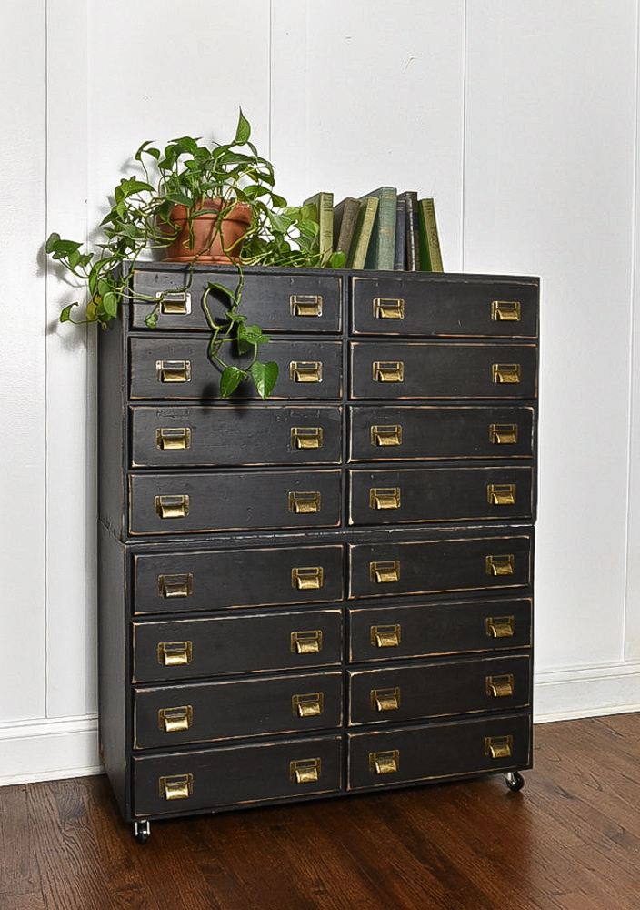 Furniture Makeover Painted MultiDrawer Hardware Little