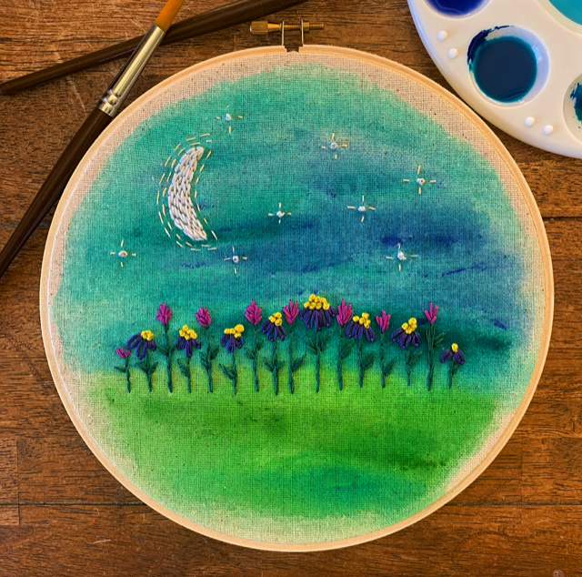 Field of Flowers Hoop-art Embroidery Kit – Tweetle Dee Design Co.