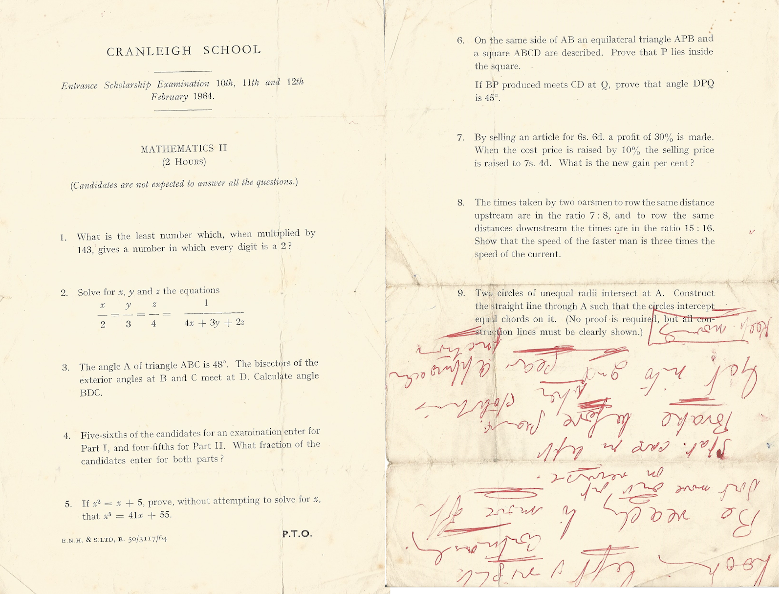 Resourceaholic Old Maths Exam Papers