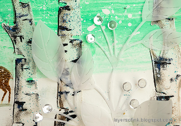 Layers of ink - Mixed Media Birch Forest Tutorial by Anna-Karin Evaldsson.