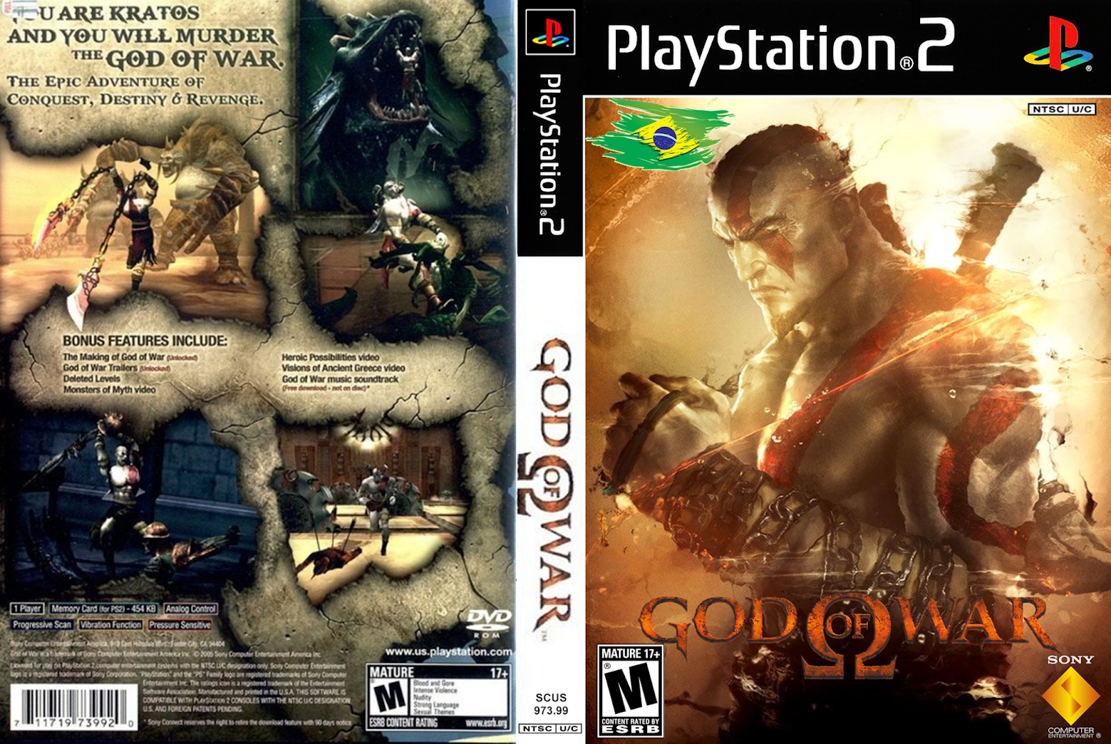 God of War 2 Dublado e Traduzido PT-BR - PS2 Rip 