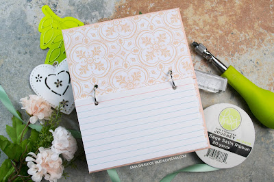 This small Gratitude Journal, will allow bullet journal style entries, to keep track of daily reasons to be thankful.  Created using Fun Stampers Journey products. 