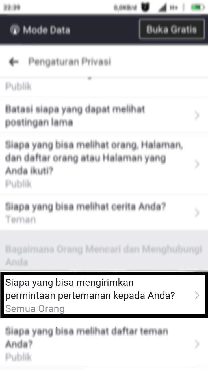 cara agar fb tidak bisa di add 2020