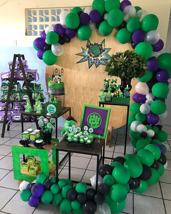 60 ideas para fiestas de Hulk