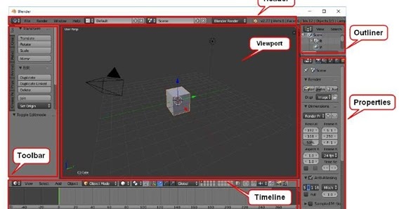 Fitur - Fitur dalam Software 3d Animasi Blender ~ KedaiDotIlmu