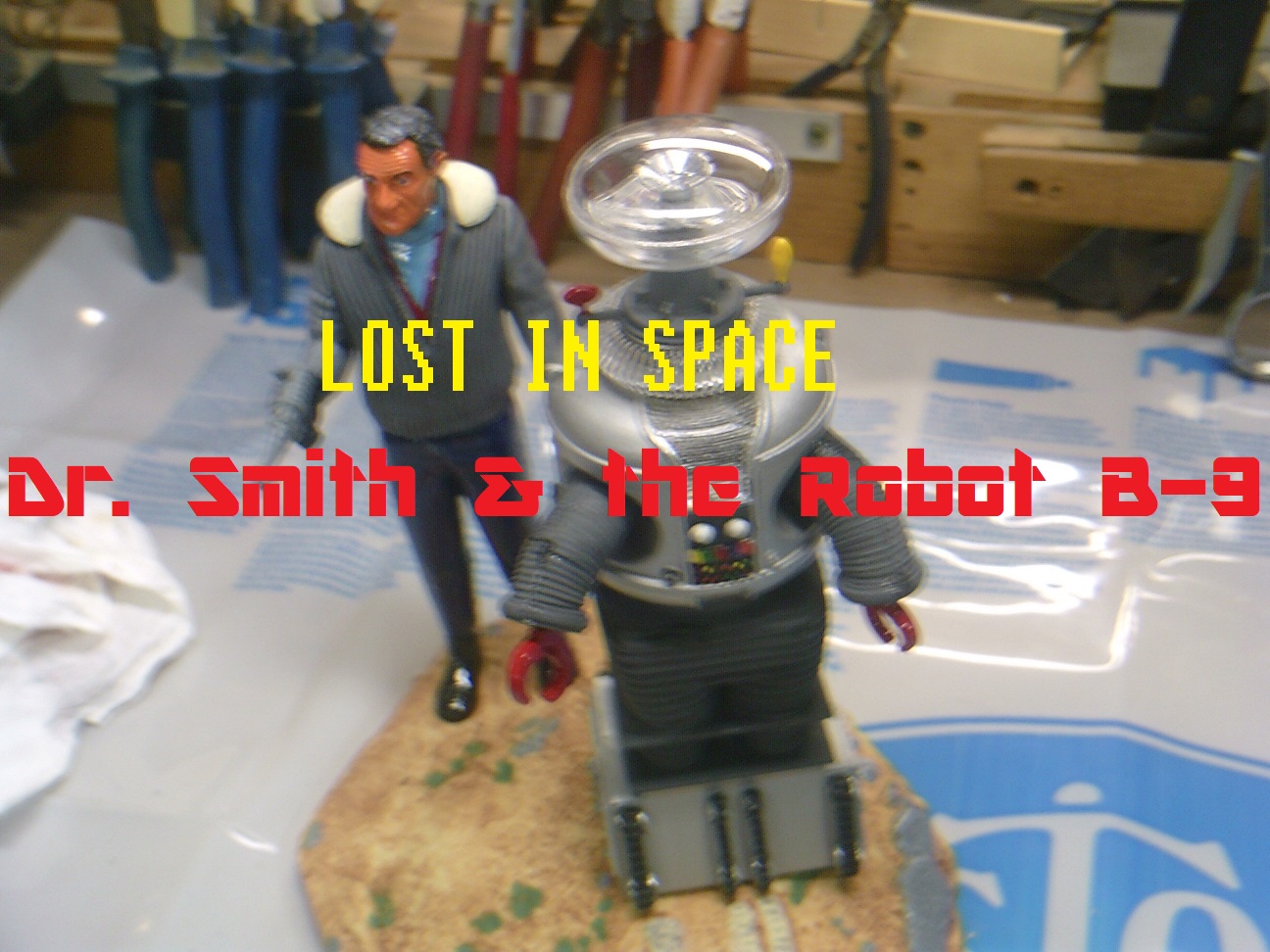 Lost In Space Robot B-9 & Dr. Smith ~