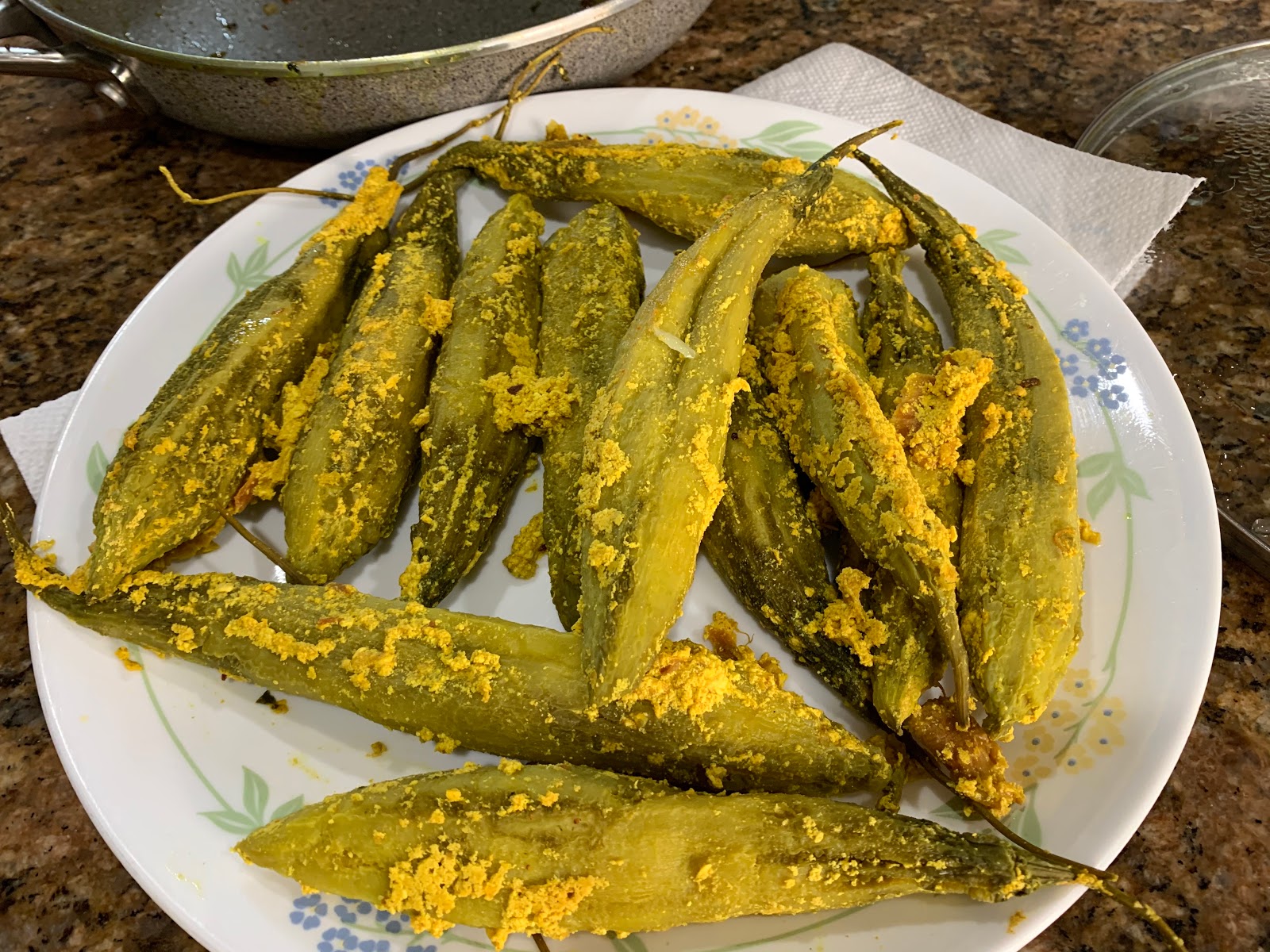 Yum! Yum! Yum! Stuffed Karela Fry (Andhra Style)