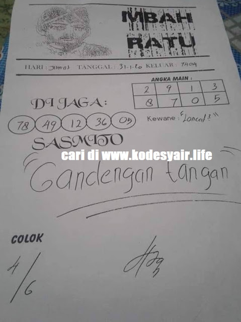 Prediksi Syair Hk 31 Januari 2020 Syair Togel Hk Pangkalantoto