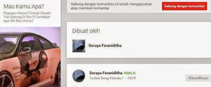 Komunitas Mau Kamu Apa di Google+