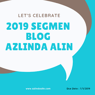 2019 SEGMEN BLOG AZLINDA ALIN, Blogger, Blog,
