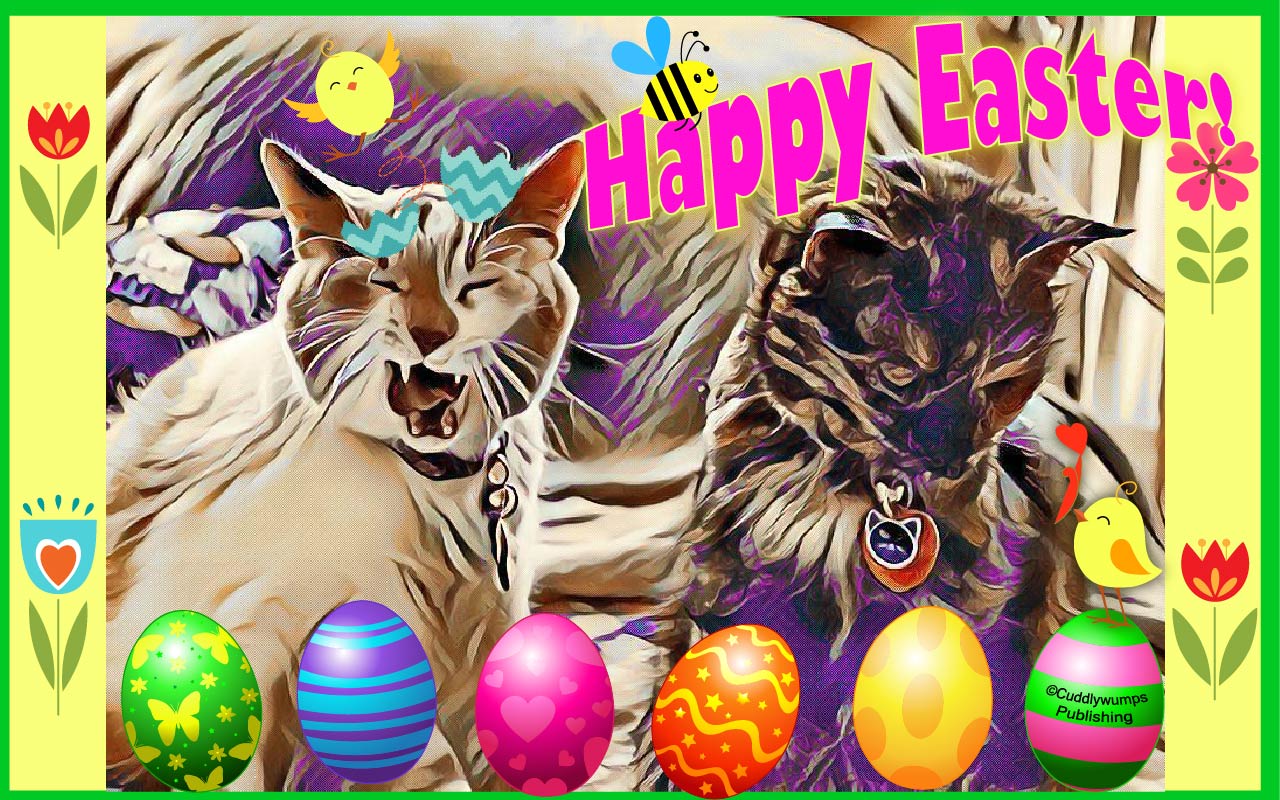 The Cuddlywumps Cat Chronicles Caturday Art Happy Easter!