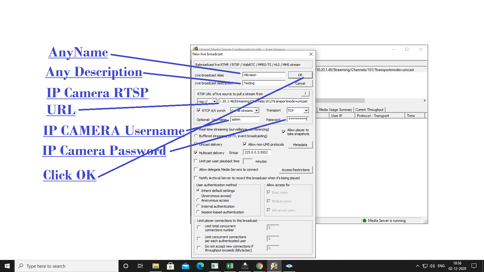 Stream IP Camera on website Without Subscription (Free Opensource)