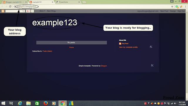 How to Create Free blog Step7 Create Free blog Step By Step