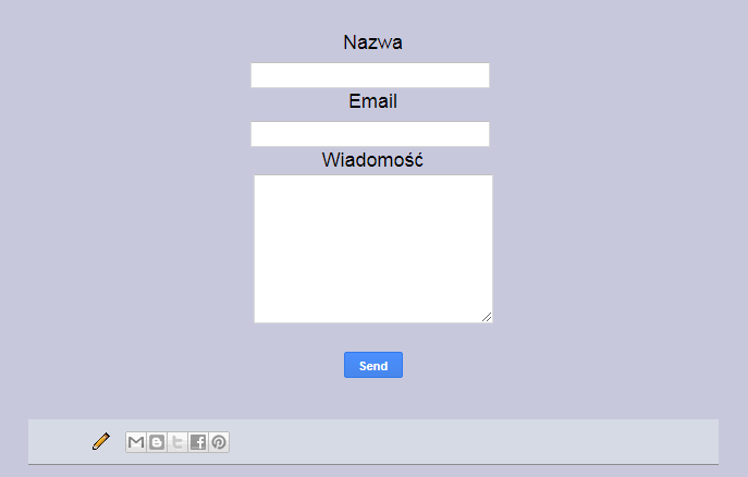 Blogowik: Formularz kontaktowy