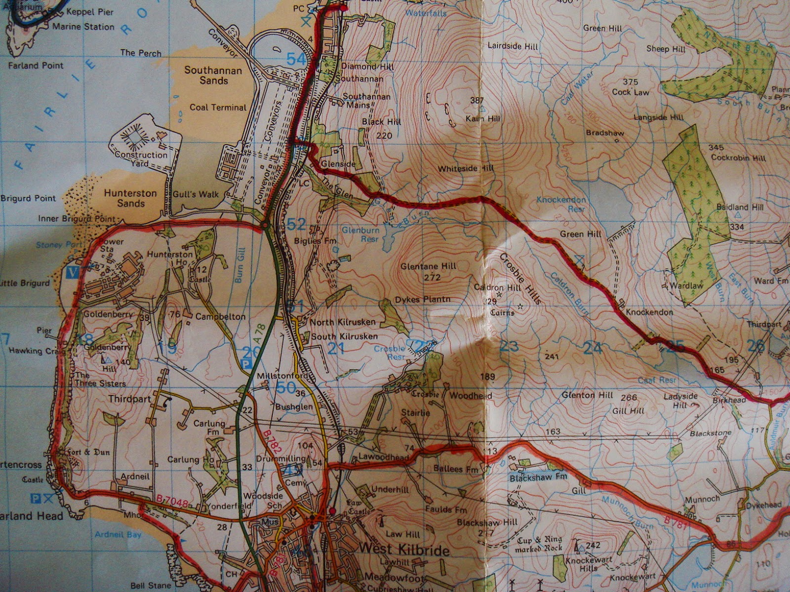 Cycling Meditations Kilbirnie to Fairlie via West Kilbride & Portencross