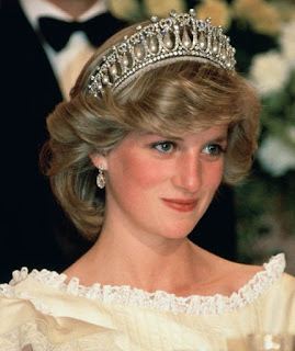 Diana Princess of Wales wearing Queen Mary's Lovers Knot tiara