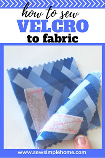 Learn how to sew velcro to fabric for bags, cases and other simple sewing projects.