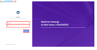 Login proktor AKM Kelas