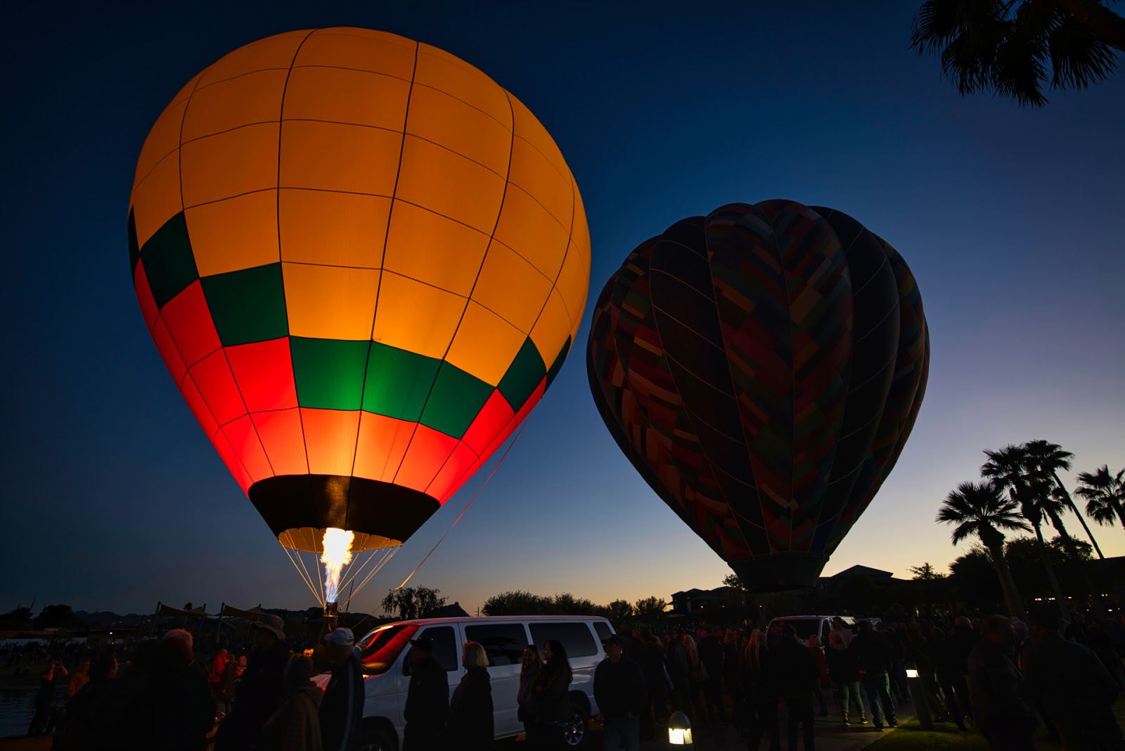 Wiebe's Wanderings Fountain Hills Balloon Glow