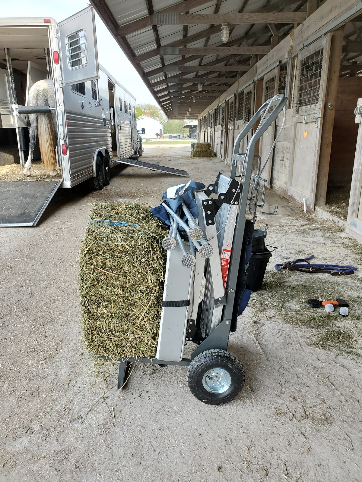 Cob Jockey Product Review State Line Tack Rolling Saddle Rack Cart