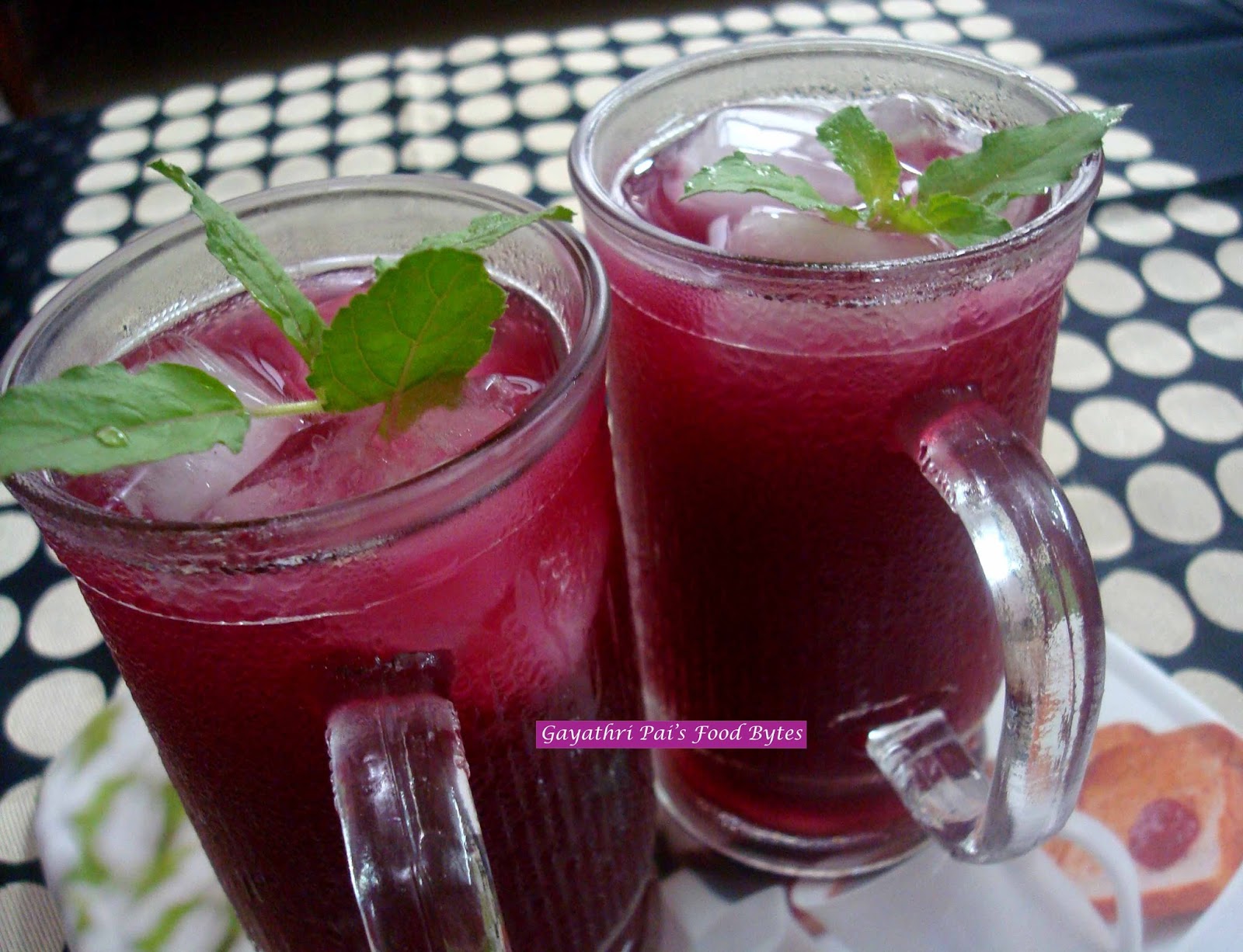 Gayathri Pai's Food Bytes Chilled Kokum Ginger Lime Juice.