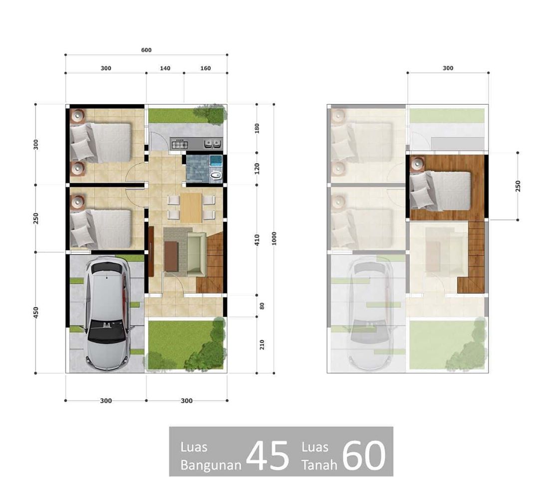 Kumpulan Desain Dan Denah Rumah Minimalis Terbaru 2 Lantai Dengan