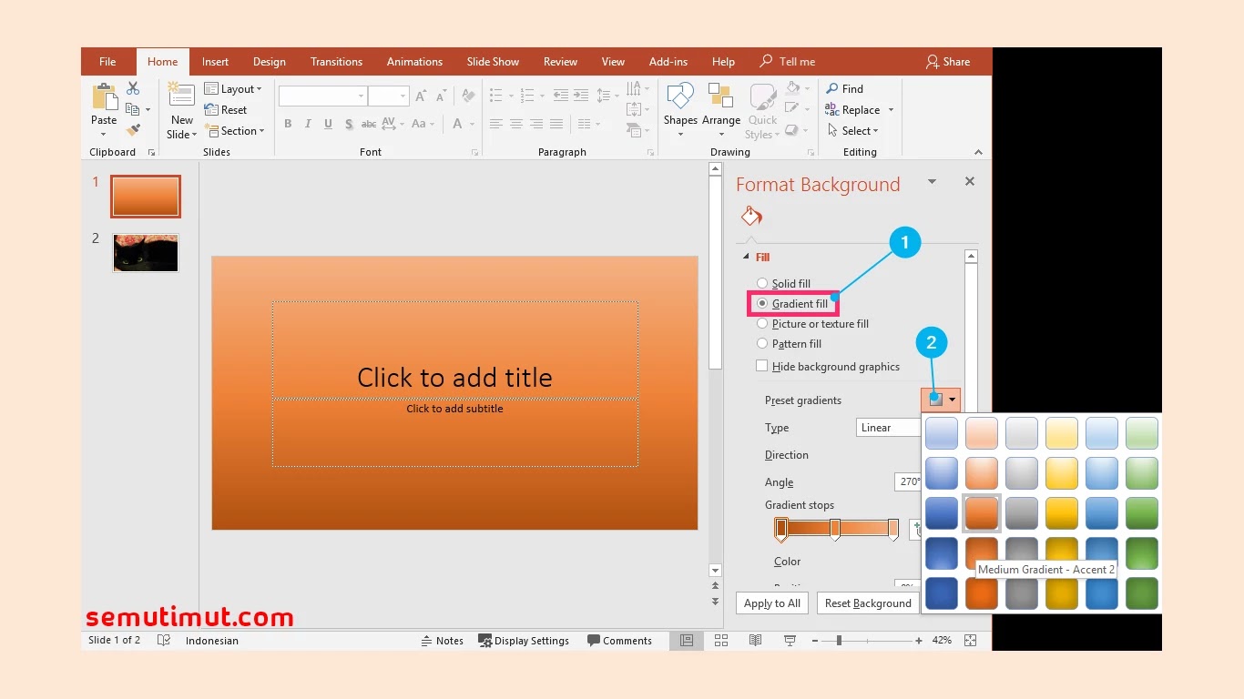 5 Cara Mengganti Background PowerPoint dengan Gambar Lain - SemutImut -  Tutorial Hp dan Komputer Terbaik