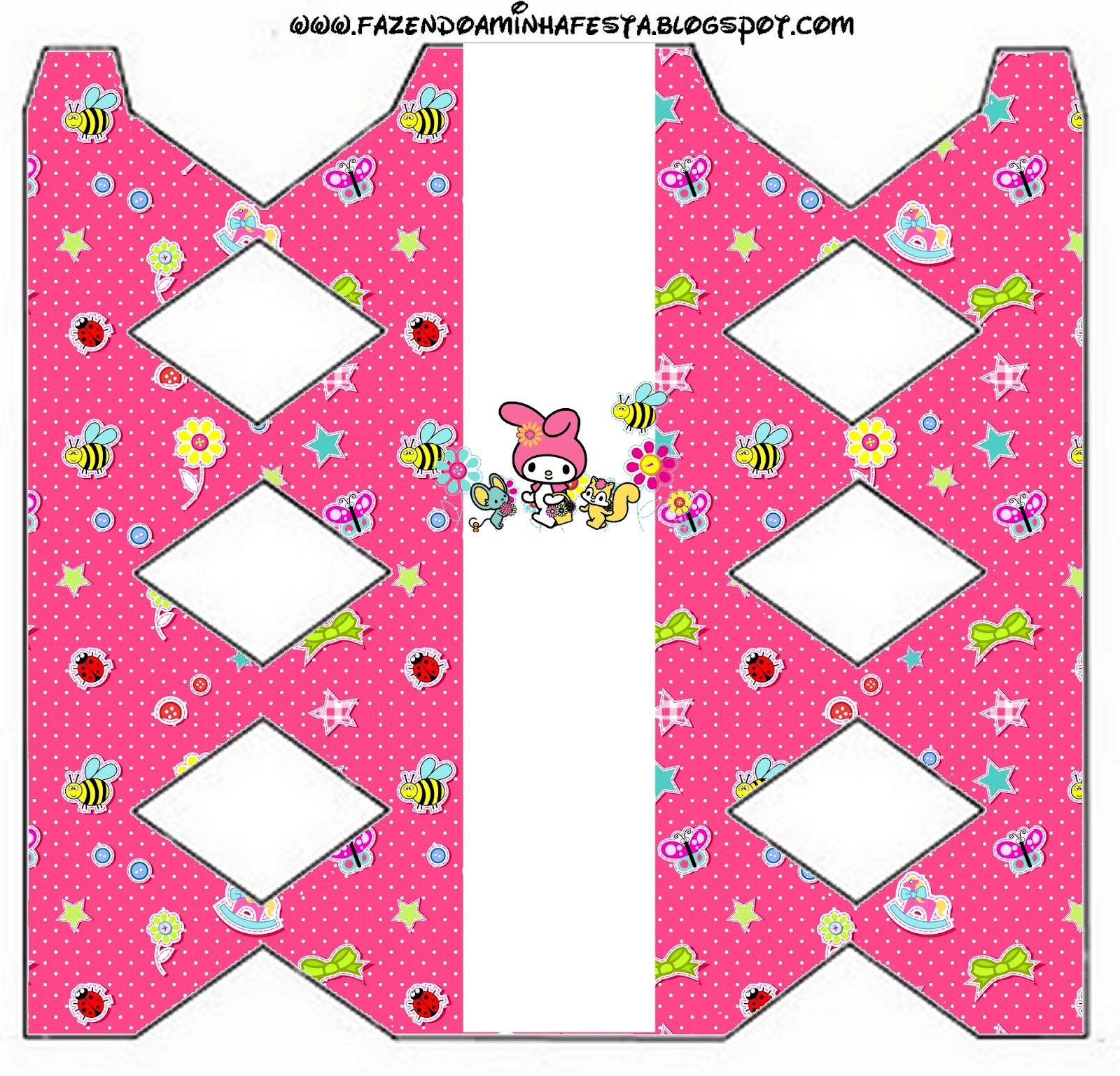 My Melody Birthday Party Free Printable Boxes. Oh My Fiesta! in english