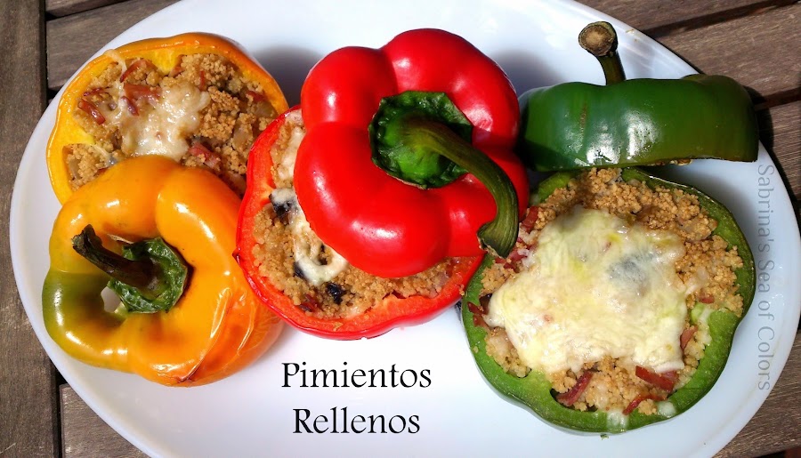 Pimientos rellenos de cous-cous integral