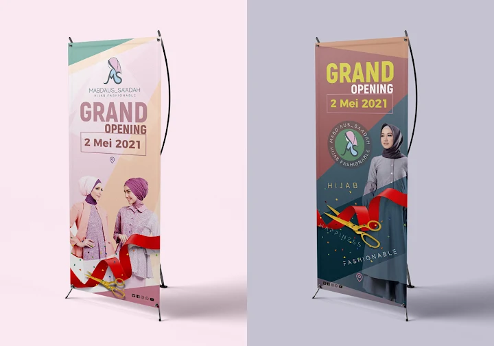 mabdaus_saadah, mabda saadah hijab fashionable banner grand opening fashion