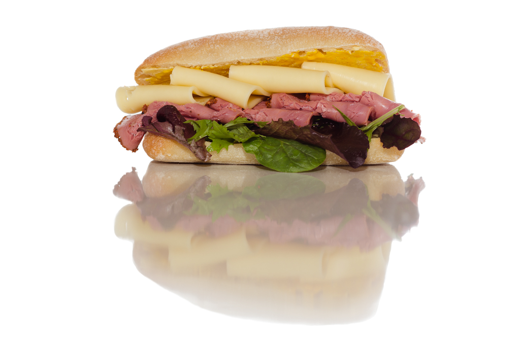 stuart webster photography Pastrami and Jarlsberg on Ciabatta