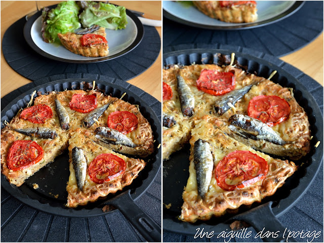 Pudding de pain aux sardines et tomates