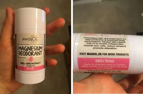 Magsol Rose Magnesium Deodorant review