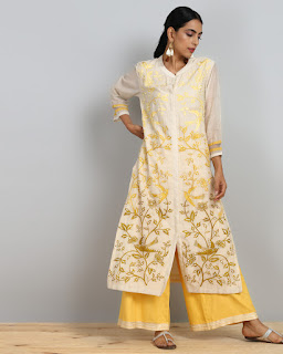 Gold Thread Embroidery Tunic