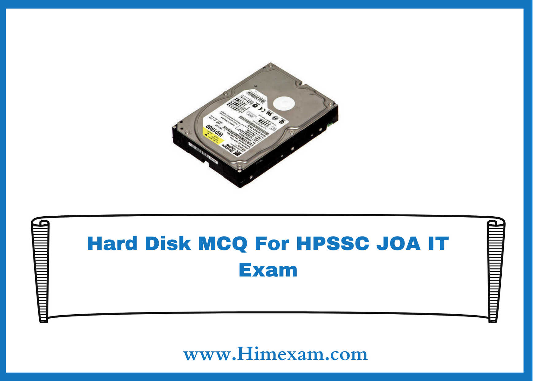 Hard Disk MCQ For HPSSC JOA IT Exam