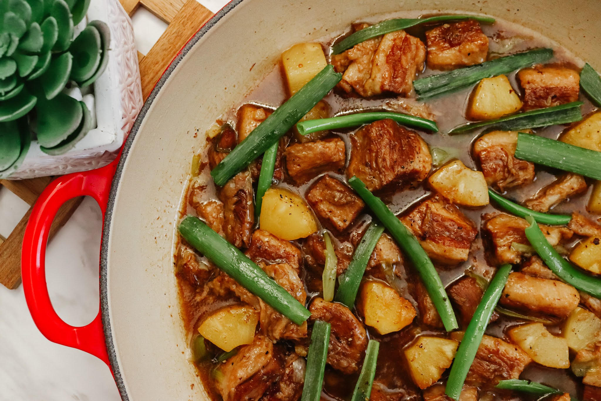 Stir Fry Pork Belly Humba with Pineapple