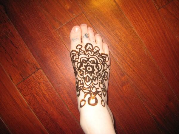 Mehndi Foot Tattoo Designs