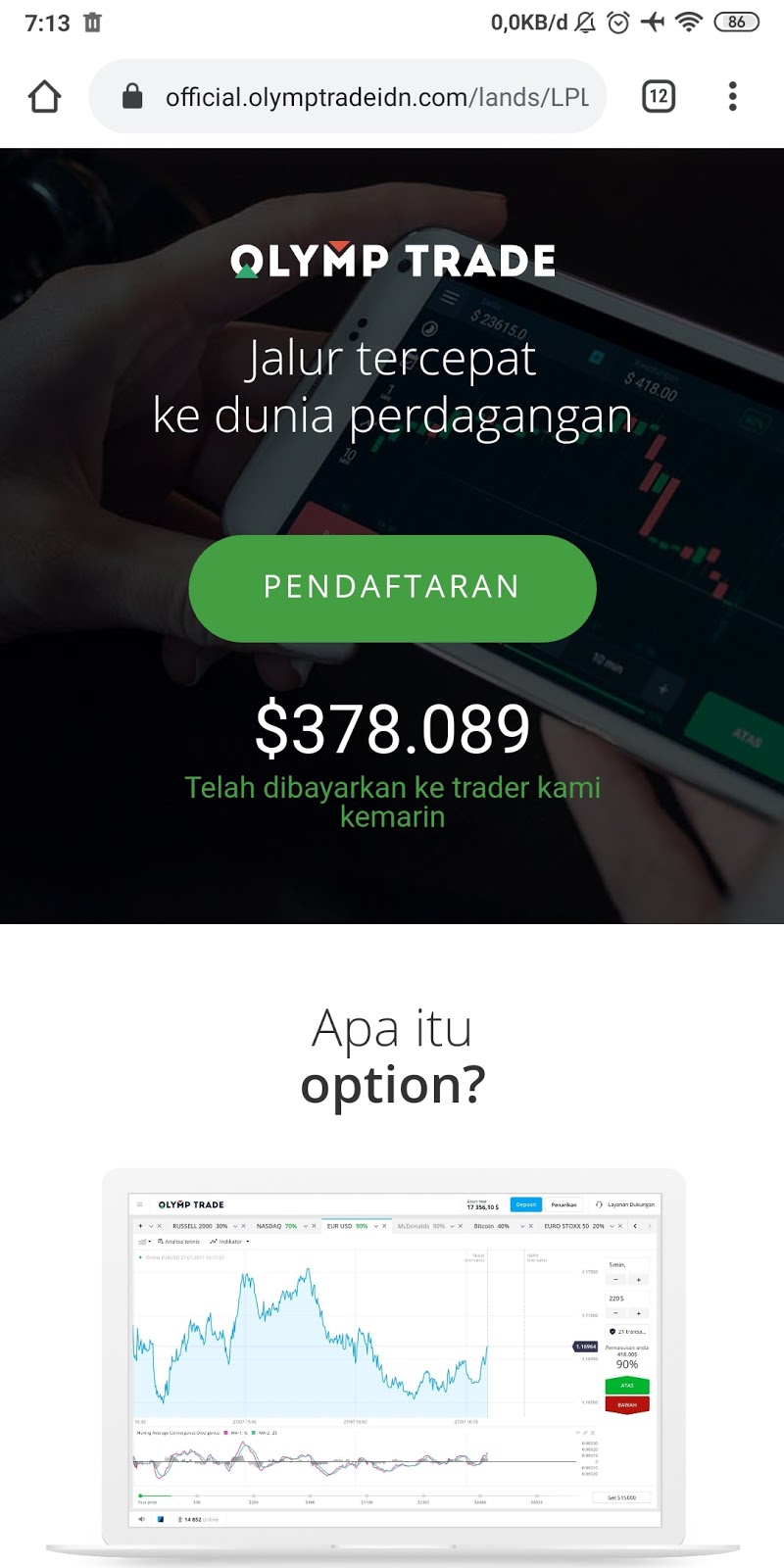 Belajar Trading Lur Cara Membuat Akun Real olymp trade di