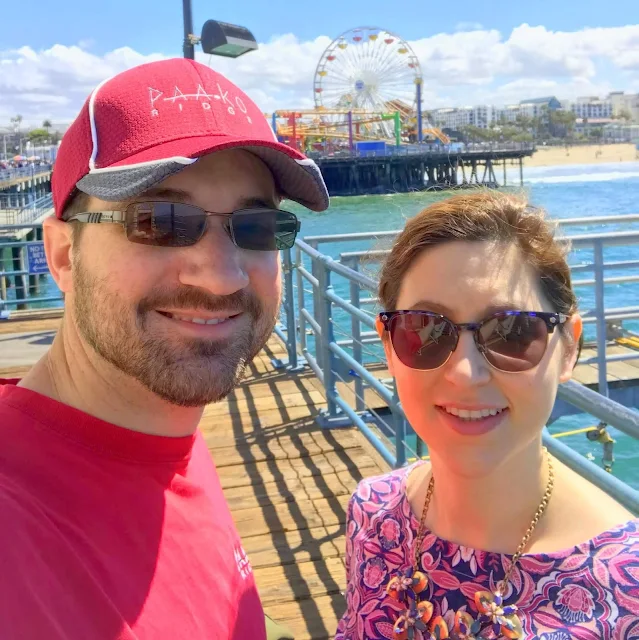 young couple at pacific park