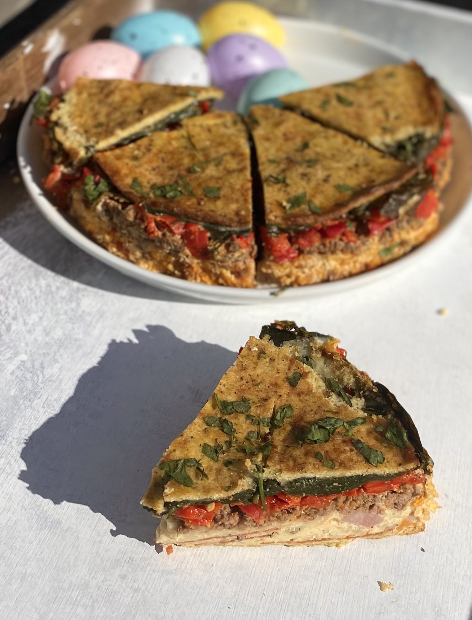 Low Carb Italian Easter Pizza Rustica