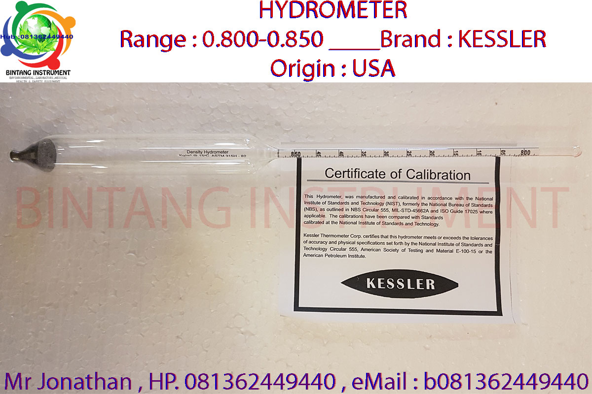 . 081362449440 Jual Hydrometer Kessler 0.7000.750 , 0.8000.850 , 0.